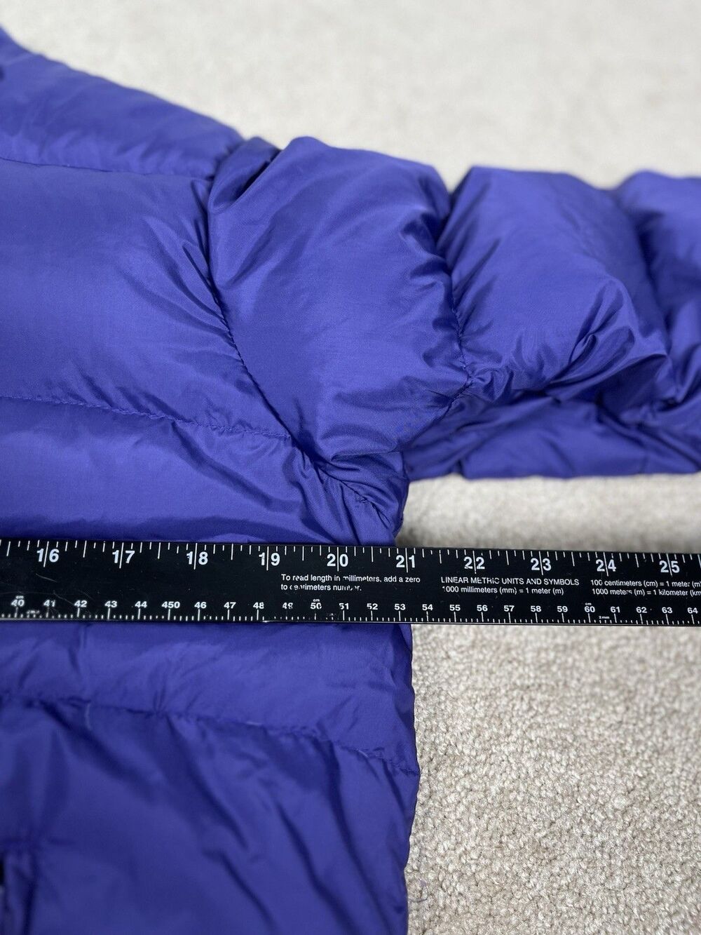 VTG REI Goose Down Puffer Jacket Purple Womens M Bomber Coat Outdoor Warm 90s - Picture 10 of 13